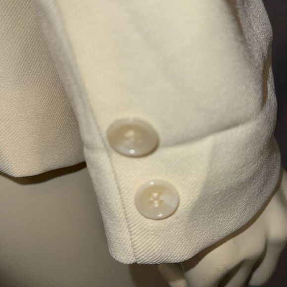 Vintage Sears Cream Blazers That Fit Women’s Button Down Blazer Size 14 - Picture 8 of 14